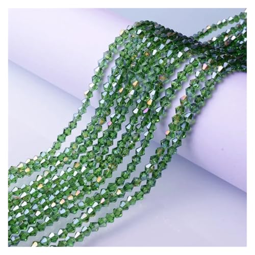 Österreichische Doppelkegel-Kristallperlen, AB-Farbe, facettiertes, funkelndes Glas for die Herstellung von Schmuck und Halsketten(SJJZ888-12,3mm-115-120pcs) von YGSGJSP