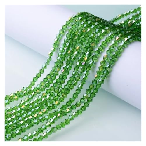 Österreichische Doppelkegel-Kristallperlen, AB-Farbe, facettiertes, funkelndes Glas for die Herstellung von Schmuck und Halsketten(SJJZ888-13,3mm-115-120pcs) von YGSGJSP