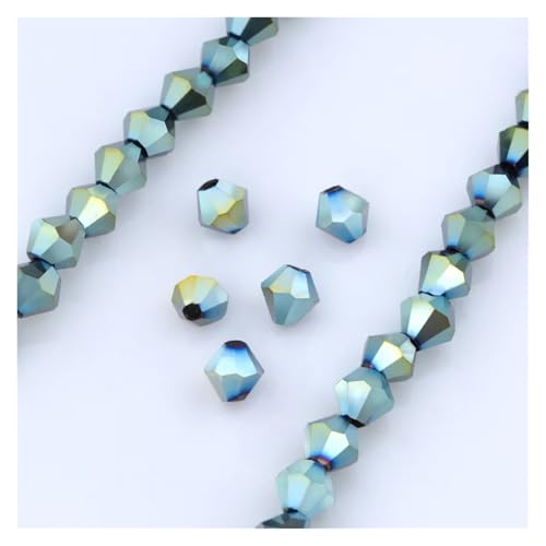 Österreichische Doppelkegel-Kristallperlen, AB-Farbe, facettiertes, funkelndes Glas for die Herstellung von Schmuck und Halsketten(SJJZ888-32,4mm-85-90pcs) von YGSGJSP