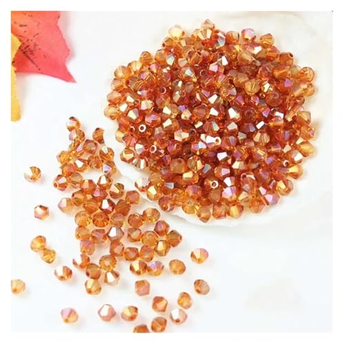 Österreichische Doppelkegel-Kristallperlen, AB-Farbe, facettiertes, funkelndes Glas for die Herstellung von Schmuck und Halsketten(SJJZ888-38,4mm-85-90pcs) von YGSGJSP