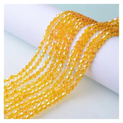 Österreichische Doppelkegel-Kristallperlen, AB-Farbe, facettiertes, funkelndes Glas for die Herstellung von Schmuck und Halsketten(SJJZ888-4,6mm-45-50pcs) von YGSGJSP