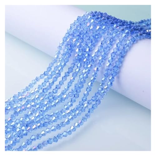 Österreichische Doppelkegel-Kristallperlen, AB-Farbe, facettiertes, funkelndes Glas for die Herstellung von Schmuck und Halsketten(SJJZ888-8,4mm-85-90pcs) von YGSGJSP