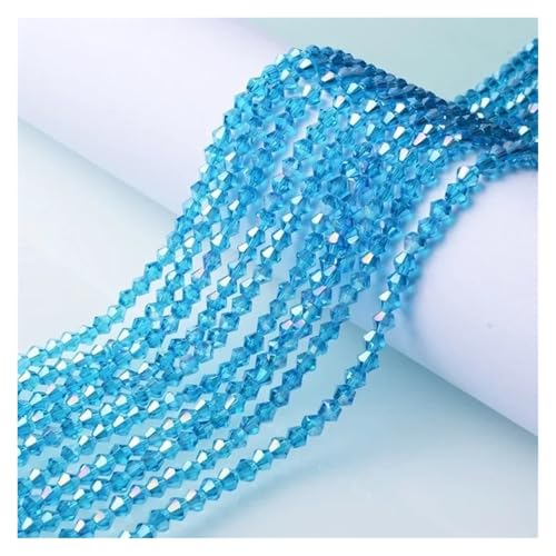 Österreichische Doppelkegel-Kristallperlen, AB-Farbe, facettiertes, funkelndes Glas for die Herstellung von Schmuck und Halsketten(SJJZ888-9,6mm-45-50pcs) von YGSGJSP