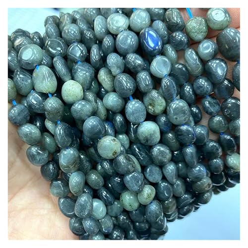 Stein Rot Granat Quarz Unregelmäßigen Kies Edelstein Spacer Perlen for Schmuck Machen DIY Armband Halskette(Color-03,15inch 8-10mm) von YGSGJSP