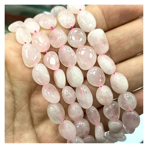Stein Rot Granat Quarz Unregelmäßigen Kies Edelstein Spacer Perlen for Schmuck Machen DIY Armband Halskette(Color-17,15inch 6-8mm) von YGSGJSP