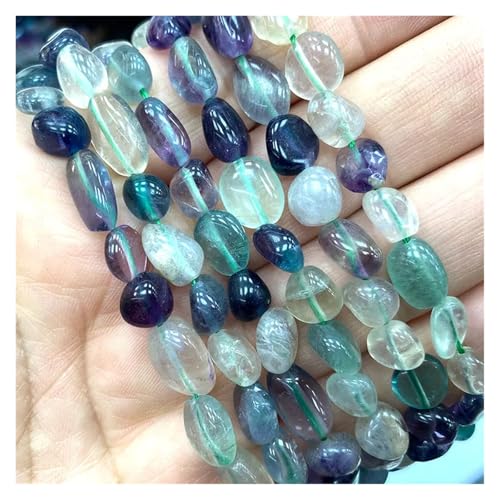Stein Rot Granat Quarz Unregelmäßigen Kies Edelstein Spacer Perlen for Schmuck Machen DIY Armband Halskette(Color-20,15inch 8-10mm) von YGSGJSP