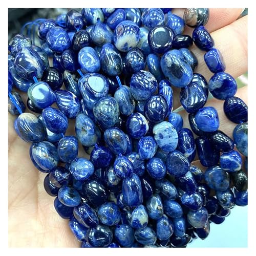 Stein Rot Granat Quarz Unregelmäßigen Kies Edelstein Spacer Perlen for Schmuck Machen DIY Armband Halskette(Color-23,15inch 6-8mm) von YGSGJSP
