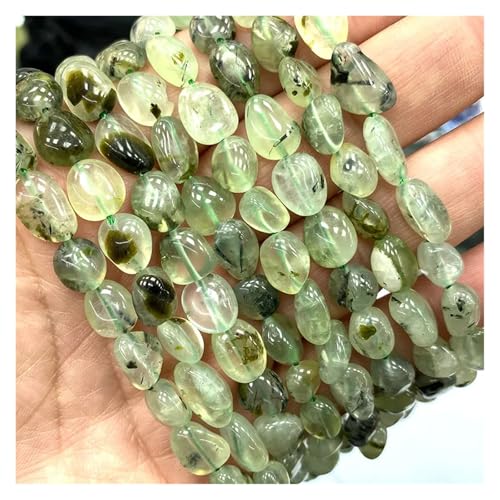 Stein Rot Granat Quarz Unregelmäßigen Kies Edelstein Spacer Perlen for Schmuck Machen DIY Armband Halskette(Color24,15inch 6-8mm) von YGSGJSP