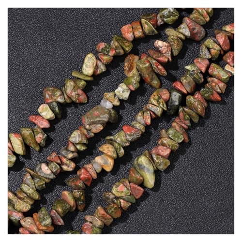 Steinachate, Splitterperlen, 5–8 mm, unregelmäßiger Malachit, Amazonit, Opal, Quarz, Edelsteine, Kies zur Schmuckherstellung(Blue,About 32inch) von YGSGJSP