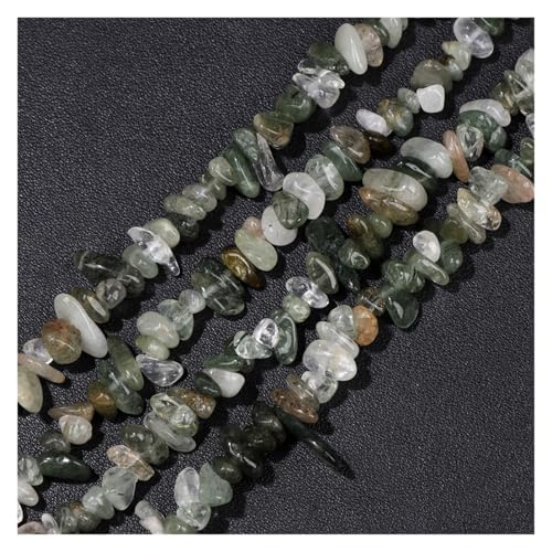 Steinachate, Splitterperlen, 5–8 mm, unregelmäßiger Malachit, Amazonit, Opal, Quarz, Edelsteine, Kies zur Schmuckherstellung(Dark blue,About 15inch) von YGSGJSP