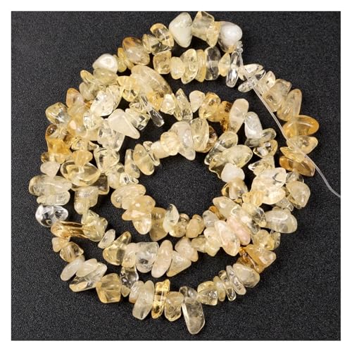 Steinsplitterperlen 3-5-8-12 mm unregelmäßiger Kies zur Schmuckherstellung Freeform DIY Halskette Armband(Color-25,3-5mm) von YGSGJSP