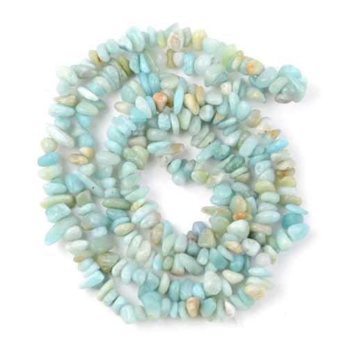 Steinsplitterperlen 3-5-8-12 mm unregelmäßiger Kies zur Schmuckherstellung Freeform DIY Halskette Armband(Color11,5-8mm) von YGSGJSP