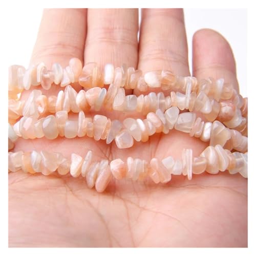 Unregelmäßige Chip-Perlen, Freeform-Kiesperlen, Rosenquarze, rote Achate, Citrin for die Schmuckherstellung(9.Sunstone,About 80cm) von YGSGJSP