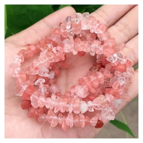 Unregelmäßige Granatsteinperlen, Kiessplitter, lose Abstandshalter for die Schmuckherstellung, DIY-Ohrring-Halsketten-Zubehör(Color 04,5-8mm 16inches) von YGSGJSP