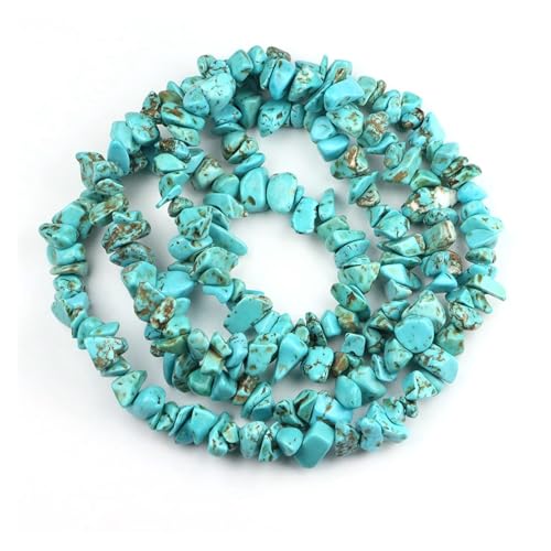 Unregelmäßige Kiesperlen Naturstein Malachit Edelsteinperle for die Schmuckherstellung DIY Halskette Armband 16 Zoll(Color-02,10pcs(approx.16IN)) von YGSGJSP