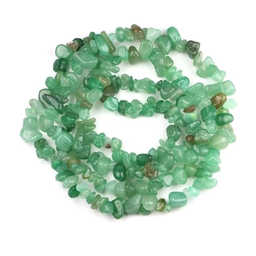 Unregelmäßige Kiesperlen Naturstein Malachit Edelsteinperle for die Schmuckherstellung DIY Halskette Armband 16 Zoll(Color-10,10pcs(approx.16IN)) von YGSGJSP
