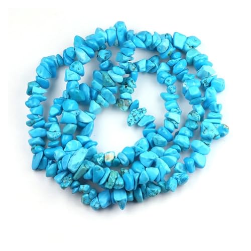 Unregelmäßige Kiesperlen Naturstein Malachit Edelsteinperle for die Schmuckherstellung DIY Halskette Armband 16 Zoll(Color-11,10pcs(approx.32IN)) von YGSGJSP