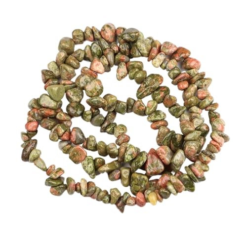 Unregelmäßige Kiesperlen Naturstein Malachit Edelsteinperle for die Schmuckherstellung DIY Halskette Armband 16 Zoll(Color-15,10pcs(approx.16IN)) von YGSGJSP