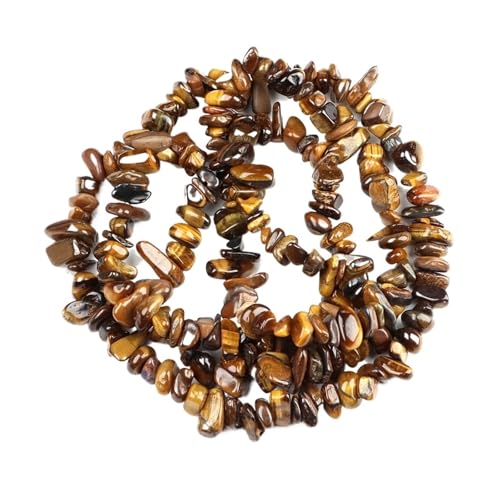 Unregelmäßige Kiesperlen Naturstein Malachit Edelsteinperle for die Schmuckherstellung DIY Halskette Armband 16 Zoll(Color-18,5pcs(approx.16IN)) von YGSGJSP