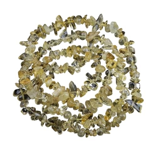 Unregelmäßige Kiesperlen Naturstein Malachit Edelsteinperle for die Schmuckherstellung DIY Halskette Armband 16 Zoll(Color-25,5pcs(approx.32IN)) von YGSGJSP