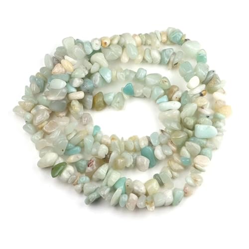 Unregelmäßige Kiesperlen Naturstein Malachit Edelsteinperle for die Schmuckherstellung DIY Halskette Armband 16 Zoll(Color1,10pcs(approx.32IN)) von YGSGJSP