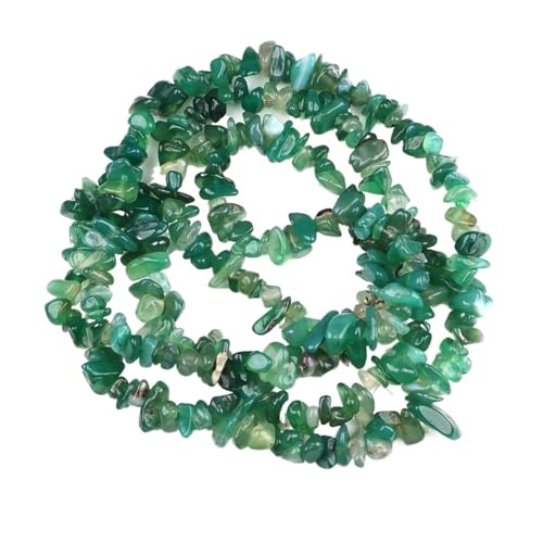 Unregelmäßige Kiesperlen Naturstein Malachit Edelsteinperle for die Schmuckherstellung DIY Halskette Armband 16 Zoll(Color19,10pcs(approx.16IN)) von YGSGJSP