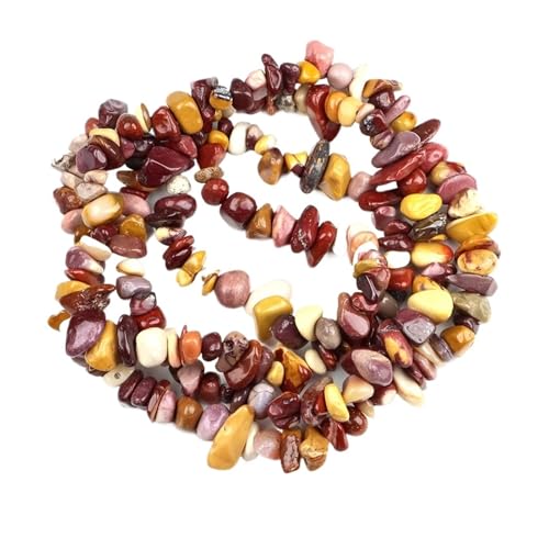 Unregelmäßige Kiesperlen Naturstein Malachit Edelsteinperle for die Schmuckherstellung DIY Halskette Armband 16 Zoll(Color22,5pcs(approx.32IN)) von YGSGJSP