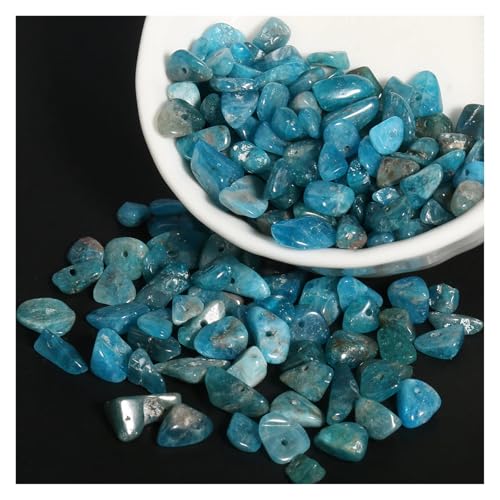 Unregelmäßige Kristall Natursteinsplitter Kiesperlen for die Schmuckherstellung DIY Armband Halskette 16 Zoll(Color13,3-5mm) von YGSGJSP
