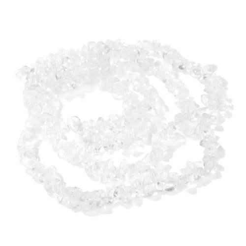 Unregelmäßige Kristallperlen, natürliche Freiform-Kiesquarzperlen, glatter, loser Abstandshalter zur Schmuckherstellung(9.White,About 7.5 inch) von YGSGJSP