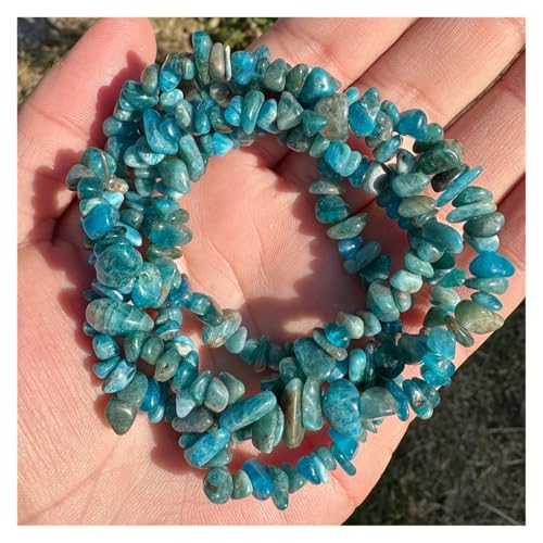 Unregelmäßige Perlen Amethysten Malachit Aquamarin Citrin Kies Stein Perlen for Schmuck Machen Zubehör(Color-070,80cm) von YGSGJSP