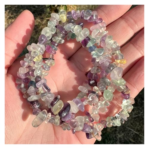 Unregelmäßige Perlen Amethysten Malachit Aquamarin Citrin Kies Stein Perlen for Schmuck Machen Zubehör(Color-20,40cm) von YGSGJSP