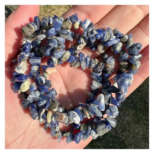 Unregelmäßige Perlen Amethysten Malachit Aquamarin Citrin Kies Stein Perlen for Schmuck Machen Zubehör(Color-23,40cm) von YGSGJSP