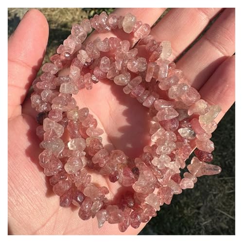 Unregelmäßige Perlen Amethysten Malachit Aquamarin Citrin Kies Stein Perlen for Schmuck Machen Zubehör(Color-4,80cm) von YGSGJSP