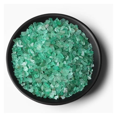 Unregelmäßiger Kies, Rosenquarz, Rohmineralien, Stein, Verwendung for die Dekoration von Wohnkultur, Aquarium, Aquarium(NO.1 Aventurine,50g) von YGSGJSP