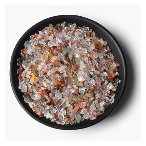 Unregelmäßiger Kies, Rosenquarz, Rohmineralien, Stein, Verwendung for die Dekoration von Wohnkultur, Aquarium, Aquarium(NO.13 Mix Quartz,50g) von YGSGJSP