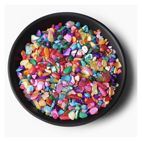 Unregelmäßiger Kies, Rosenquarz, Rohmineralien, Stein, Verwendung for die Dekoration von Wohnkultur, Aquarium, Aquarium(NO.45 Dyed Shell,20g) von YGSGJSP