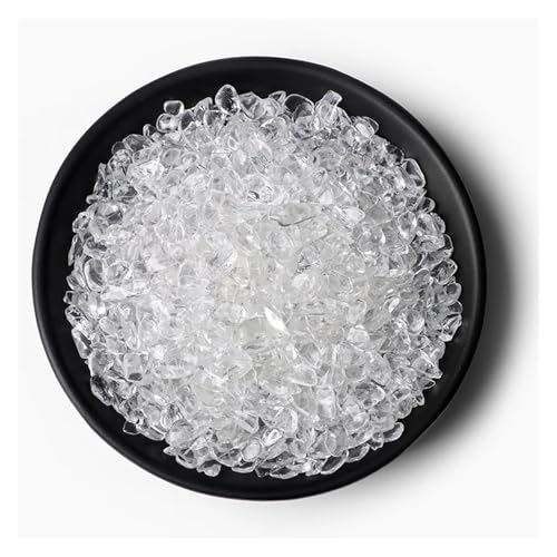 Unregelmäßiger Kies, Rosenquarz, Rohmineralien, Stein, Verwendung for die Dekoration von Wohnkultur, Aquarium, Aquarium(NO.8 Clear Quartz,20g) von YGSGJSP