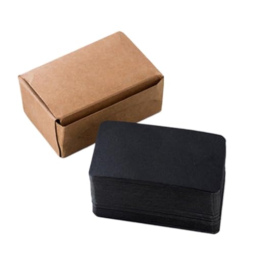 YGSGJSP Hochzeitseinladungen Karte 100 Stücke 5,3 * 9 cm Leere Karte for Visitenkarten for Nachrichten Und Buchnamen Leere Karten for Visitenkarten Nachrichtenkarten(Black) von YGSGJSP