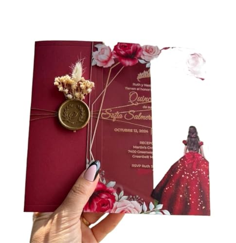 YGSGJSP Hochzeitseinladungen Karte Einladungsbuchstaben, Windrot, 0,5 mm, for Hochzeitsfeiern, Prinzessinnen, Geburtstage, Partys, Hochzeitsfeiern YGSGJSP Hochzeitseinladungen Karte Einladungsbuchstaben, Windrot, 0,5 mm, for Hochzeitsfeiern, Prinzessinnen, Geburtstage, Partys, Hochzeitsfeiern von YGSGJSP