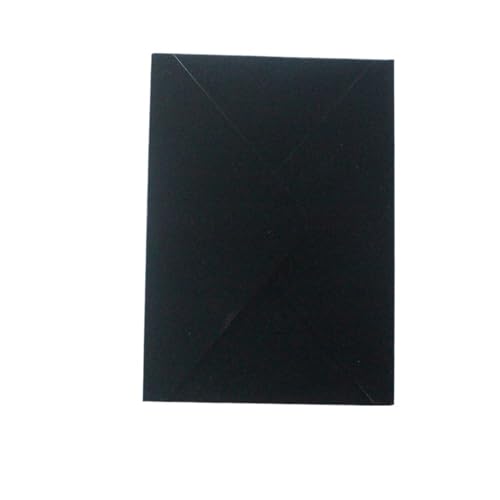 YGSGJSP Hochzeitseinladungen Karte Samtumschläge, weich, glatt, 13,5 x 19,5 cm, passend for Einladungskarten im Format 5 x 7 Zoll(Black,50pcs) von YGSGJSP