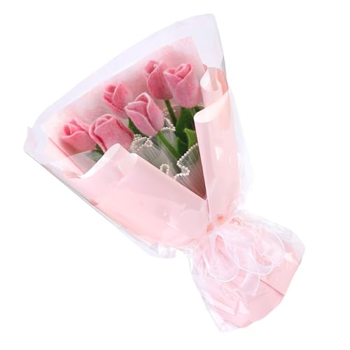 YGXNHOG Blumensträuße Wolle Felted Set Nadel Filling Supplies Mit Anweisungsnadel Filling Pad Felting Nadel Für Anfänger von YGXNHOG