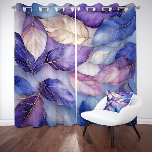 YGcegcia Botanisch Blatter Ösenvorhang, Luxuriöse Wildpflanze Gardinen Thermovorhang, Aquarell Tropische Vorhang Verdunklungsvorhänge 2er Set für Kinderzimmer Schlafzimmer, H183 x B117 cm YGcegcia Botanisch Blatter Ösenvorhang, Luxuriöse Wildpflanze Gardinen Thermovorhang, Aquarell Tropische Vorhang Verdunklungsvorhänge 2er Set für Kinderzimmer Schlafzimmer, H183 x B117 cm von YGcegcia