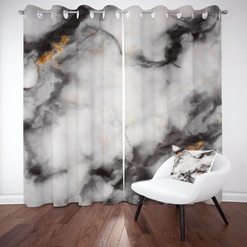 YGcegcia Marmor Textur Tuschemalerei Ösenvorhang, Luxuriöse Abstrakt Gardinen Thermovorhang, Modern Kunst Aquarell Vorhang Verdunklungsvorhänge 2er Set für Kinderzimmer Schlafzimmer, H245 x B140 cm YGcegcia Marmor Textur Tuschemalerei Ösenvorhang, Luxuriöse Abstrakt Gardinen Thermovorhang, Modern Kunst Aquarell Vorhang Verdunklungsvorhänge 2er Set für Kinderzimmer Schlafzimmer, H245 x B140 cm von YGcegcia