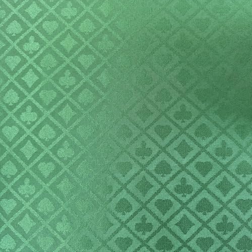Speed Cloth Pokertischstoff – 274 x 152 cm Abschnitt des Casino-Kartenspiel-Tischs, Filzabdeckung, Zubehör, Grün von YH Poker
