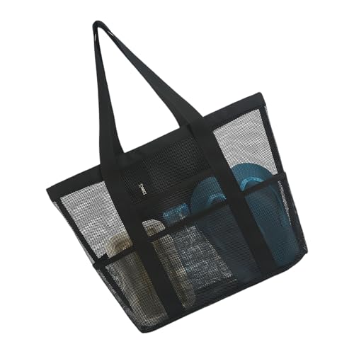 YHAILI Strandtasche, extra groß, wasserdicht, Netzstoff, Einkaufstasche für Familien-Strandausflüge und den täglichen Gebrauch, mit mehreren Taschen YHAILI Strandtasche, extra groß, wasserdicht, Netzstoff, Einkaufstasche für Familien-Strandausflüge und den täglichen Gebrauch, mit mehreren Taschen von YHAILI