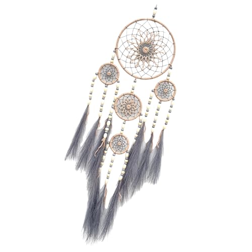 YHAILI Traumfänger zum Aufhängen, gewebte Traumfänger, Wanddekoration, Ornament mit Holzperlen, für Zuhause, Schlafzimmer und Wohnzimmer YHAILI Traumfänger zum Aufhängen, gewebte Traumfänger, Wanddekoration, Ornament mit Holzperlen, für Zuhause, Schlafzimmer und Wohnzimmer von YHAILI