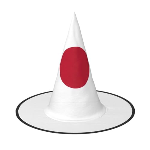 YHBLYKXP Japanische Flagge, verstellbarer Halloween-Hexenhut mit faltbarer Krempe, für Kostümparty, Karneval, Maskenball YHBLYKXP Japanische Flagge, verstellbarer Halloween-Hexenhut mit faltbarer Krempe, für Kostümparty, Karneval, Maskenball von YHBLYKXP