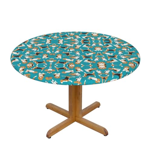 YHBLYKXP Runde Tischdecke mit Hundemotiv, passend für Zuhause, Küche, Esszimmer und Terrasse, 2 Stück YHBLYKXP Runde Tischdecke mit Hundemotiv, passend für Zuhause, Küche, Esszimmer und Terrasse, 2 Stück von YHBLYKXP