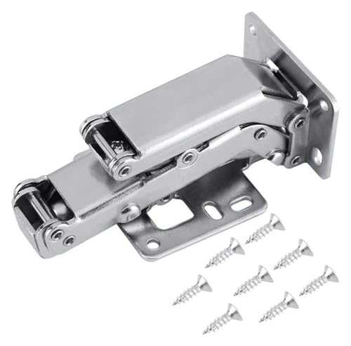 YHDMBBSHNB Aufschraubscharnier, Scharniere für Schranktüren, Möbel Schrank Türen Hydraulische Scharnier Weiche Und Langsame Schließen Dicke Tür Panels Hardware Scharniere von YHDMBBSHNB