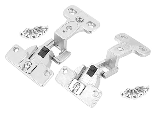 YHDMBBSHNB Aufschraubscharnier, Scharniere für Schranktüren, Zinklegierung Klappscharnier for Schrank Schrank Kleiderschrank Möbel Tür Hardware Kit von YHDMBBSHNB